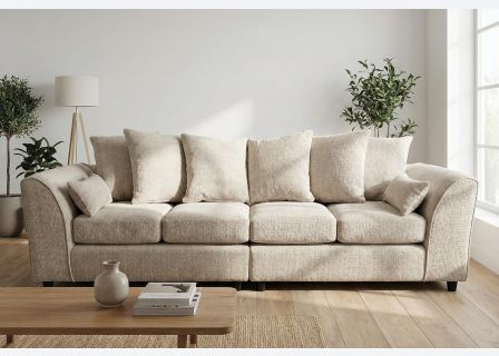 Jumbo Chenille 4 Seater Sofa