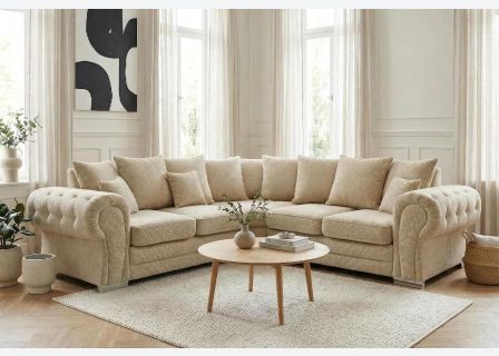 VERONA LINEN CORNER SOFA