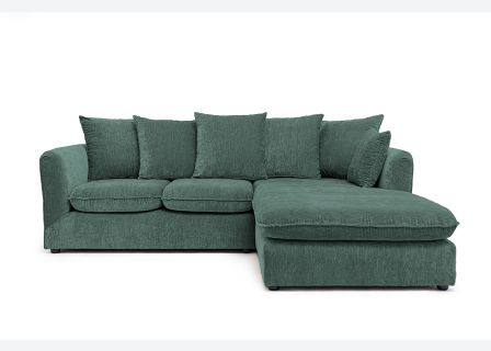 Lucas Water Repellent Velvet Chenille Corner Sofa