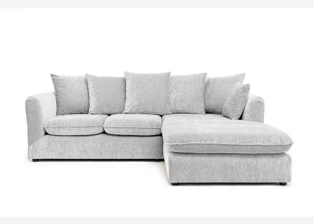 Lucas Water Repellent Velvet Chenille Corner Sofa