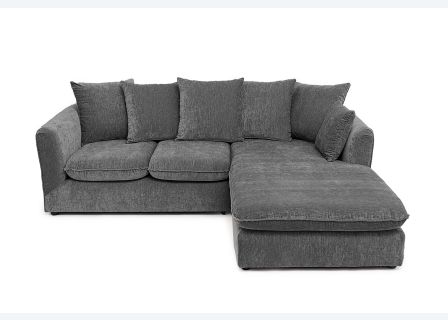 Lucas Water Repellent Velvet Chenille Corner Sofa