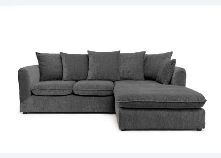 Lucas Water Repellent Velvet Chenille Corner Sofa