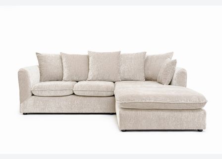 Lucas Water Repellent Velvet Chenille Corner Sofa