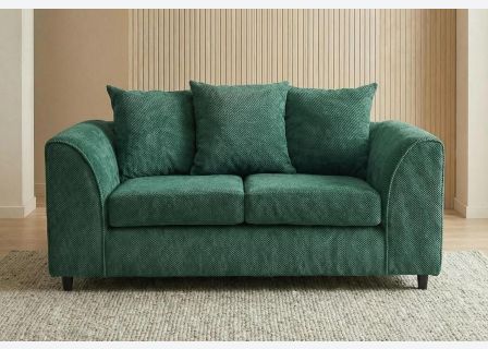 Jumbo Cord 2 Seater Sofa Grid-Textured
