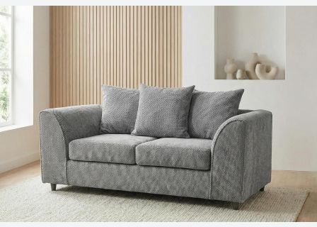 Jumbo Cord 2 Seater Sofa Grid-Textured