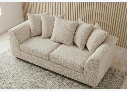 Jumbo Cord 3 Seater Sofa Grid-Textured