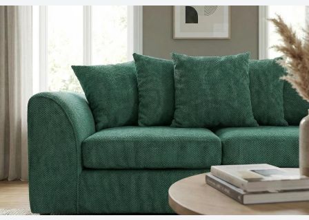 Jumbo Cord 3 Seater Sofa Grid-Textured