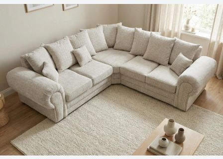 VERONA CHENILLE CORNER SOFA