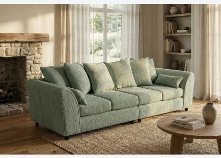 Jumbo Chenille 4 Seater Sofa