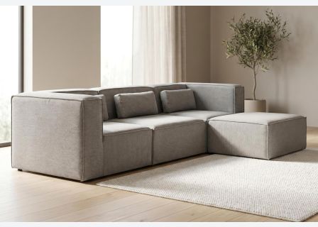 Doris Basket Weave Corner Sofa