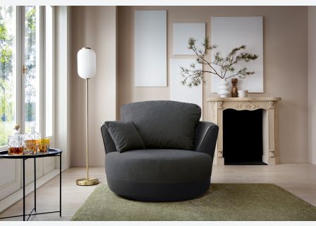 Dylan Chenille Swivel Chair