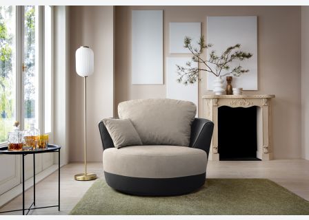 Dylan Chenille Swivel Chair