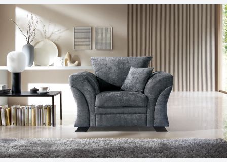 FARROW CRUSHED CHENILLE ARMCHAIR