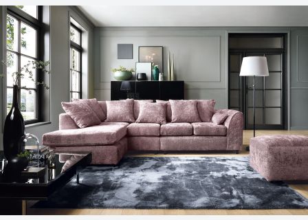 Harriet Large Crushed Chenille Corner Sofa
